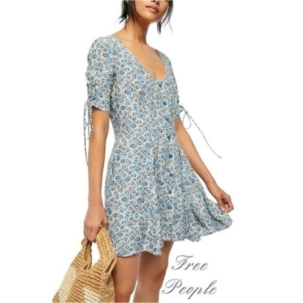 Free People Lace-Up Minidress